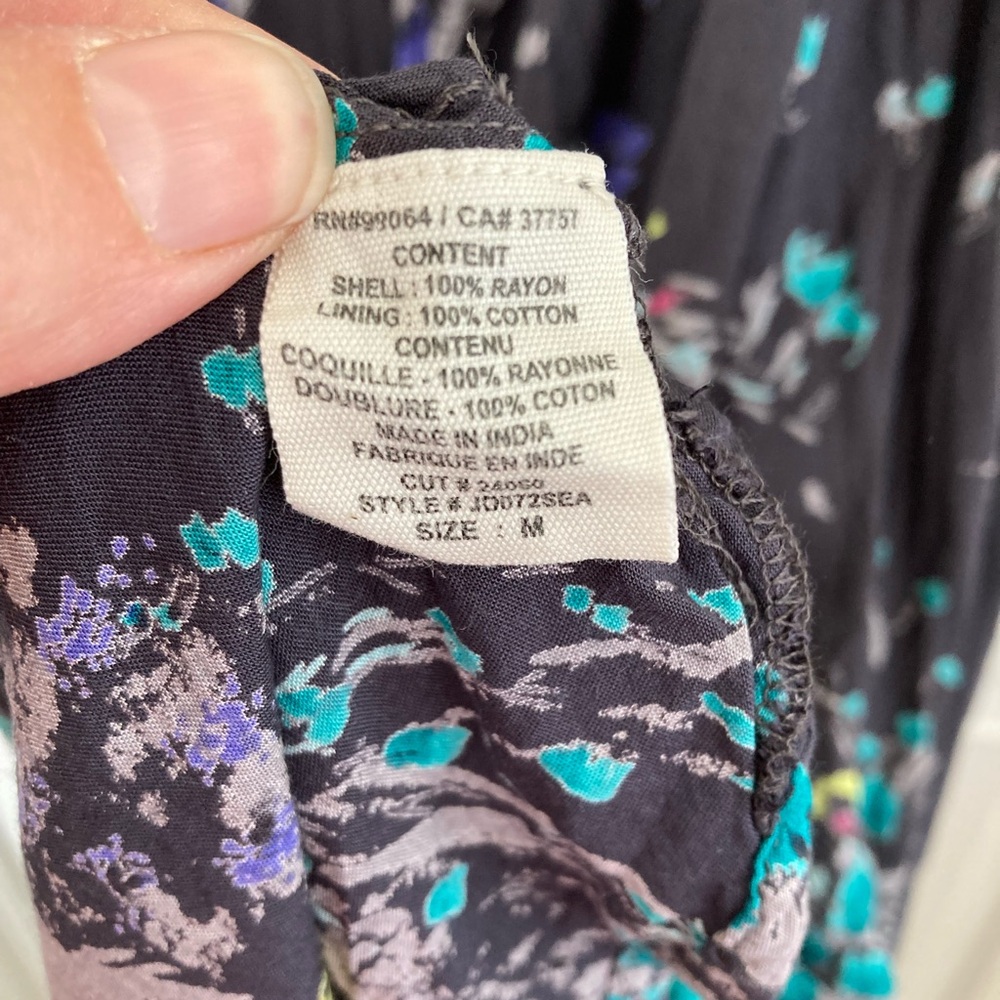 Billabong Floral High-Low Maxi Dress Boho Cottagecore Summer - Medium - Picture 8 of 14